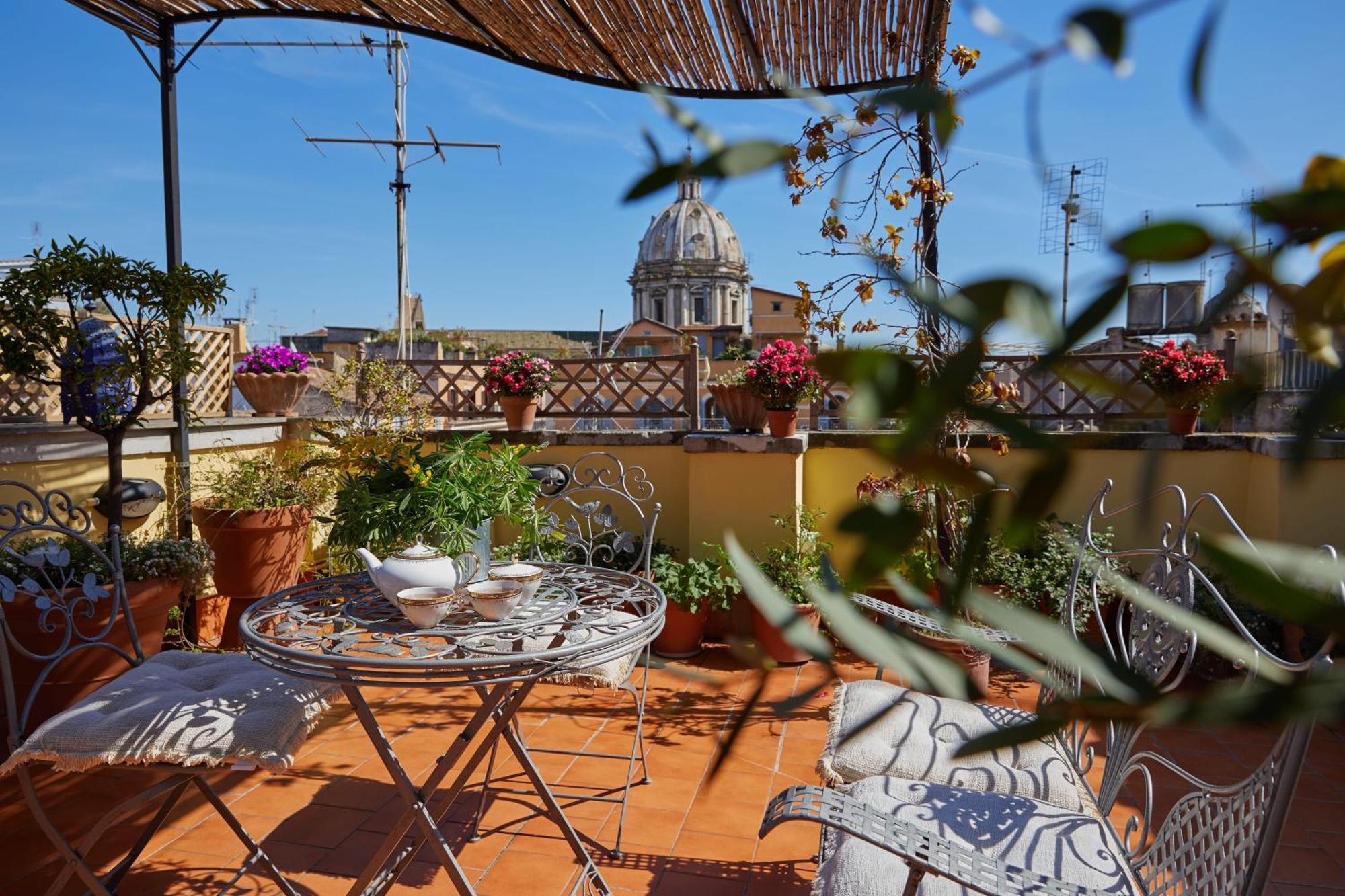 Trasteverehome - Attic Terrace Center Of Rome Baroque Eksteriør billede